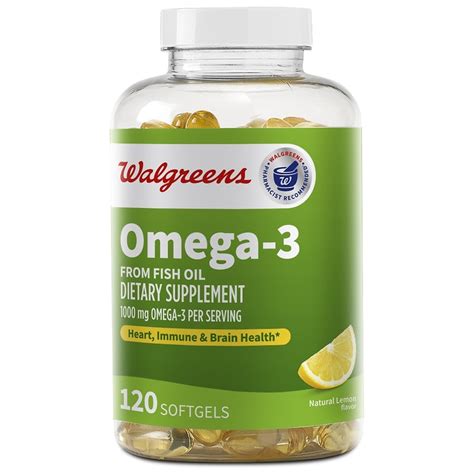 walgreens omega 3 supplements